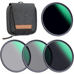 K&F Concept ND 4-Filter Set ND4, ND8, ND64, ND1000 Lens Filter Kit 77mm SKU.1635