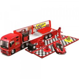 Burago ferrari racing hauler kamion set ( BU31202 )