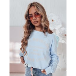 Bluza damska one size oversize KALISTYLE błękitna Dstreet