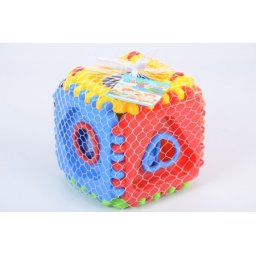 Kocka slagalica pogodi oblik šarena 15x15x15cm ( 935355 )