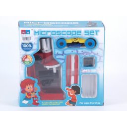 Dečiji mikroskop set sa dodacima crveni ( 261843 )