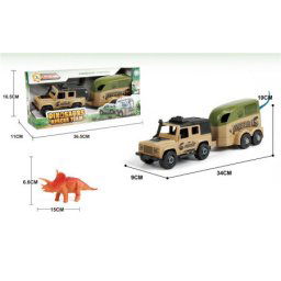 Džip sa prikolicom i dinosaurusom ( 348923 )