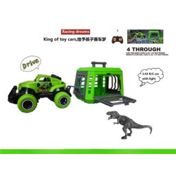 Set za igru - džip sa kavezom i dinosaurusom na daljinsko upravljanje ( 365391 )