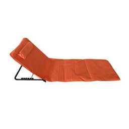 Ležaljka sklopiva za plažu 140x39cm narandžasta LP-722000N