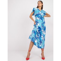 Dress-DHJ-SK-13203-1.03X-White-Blue