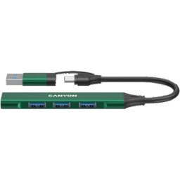 Canyon hub DS-02 4in1 USB-A/C Green ( CNS-TDS02GR )
