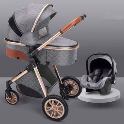 Thema sport Dečija kolica TS-001B Siva sa nosiljkom