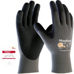 Atg rukavica maxifoam sivo-crna veličina 08 ( 34-900bl/08 )