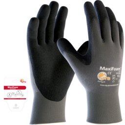 Atg rukavica maxifoam sivo-crna veličina 10 ( 34-900bl/10 )