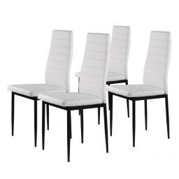 Trepezarijske stolice set 4 kom Tami eko koža White
