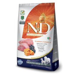 N&D Pumpkin hrana za pse Adult Medium&Maxi - Jagnjetina i borovnica 12kg