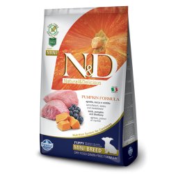 N&D Pumpkin hrana za pse Puppy Mini - Jagnjetina i borovnica 7kg