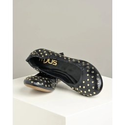 Ženske kožne baletanke L65107 crne