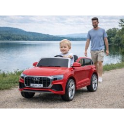 Audi Q8 12V električni SUV sa daljinskim upravljanjem 260/1-metalik crvena