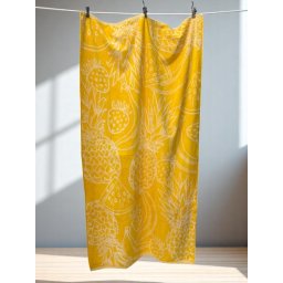 Plažni peškir Yellow Ananas - 86x188 cm 100% Pamuk ( VLK000680-y.ananas )