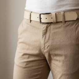 Krem boks kožni kaiš za farmerice i pantalone