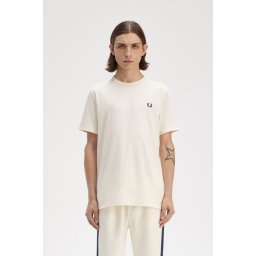 FRED PERRY RINGER MAJICA ECRU