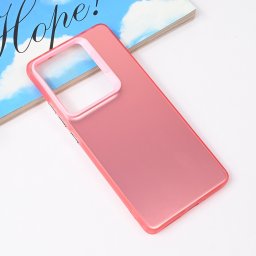 Torbica Clear za Xiaomi Redmi Note 14s roze