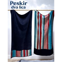 Plažni peškir Dva Lica 86x163 cm Dezenirana boja ( VLK000668-dvalicateget )