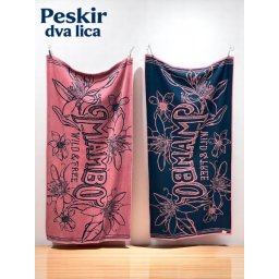 Peškir Dva Lica MAMBO Wild &amp Free 83x163 cm ( VLK000668-pinkmamba )