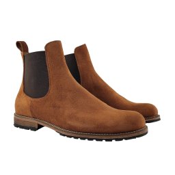 Duboke muške cipele Chelsea svetlo braon velur