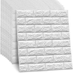 3D tapete - Bela cigla 77x70