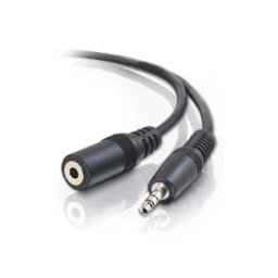 E-GREEN Audio 3.5mm - 3.5mm M, F (produžni) 3m crni