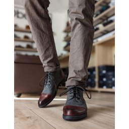 Klasične braon sive duboke muške cipele