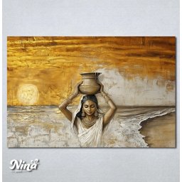 Slike na platnu Indijka sa krcagom Nina638_P