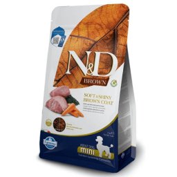 N&D Brown Dog Lamb, Spirulina & Carrot Mini - 5 kg