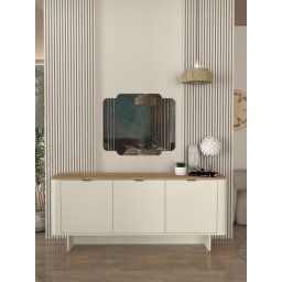 Bohema zidno ogledalo krem ( 0000434 )