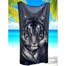 Plažni peškir "Tiger Gaze" – 180x97 cm, 100% pamuk ( VLK000680-"Tiger Gaze" )