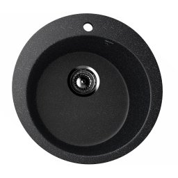 Granitna sudopera Ulgran U405 boja crna sa tačkicama sa sifonom