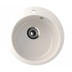 Granitna sudopera Ulgran U405 u beloj boji sa sifonom