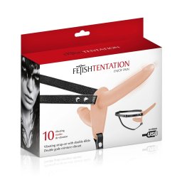 Strap On dupli silikonski punjiv Double Strap Vibro