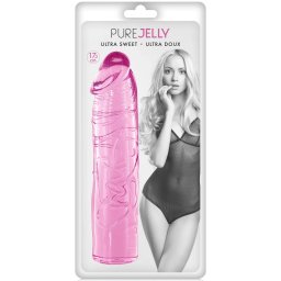 Mekani prozirni dildo Pure Jelly Pink 17.2 cm