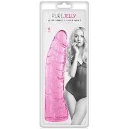 Mekani prozirni dildo Pure Jelly Pink 18.5 cm