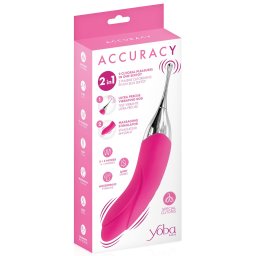 Vibrator Stimulator 2u1 Accuracy Pink