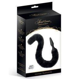 Analni silikonski plug sa Repom Caress Black