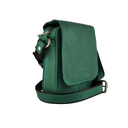 Kožna torba Leather zelena