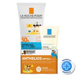 La Roche-Posay Anthelios Mleko za zaštitu od sunca za decu SPF 50+, 250 ml + Lipikar Ulje za tuširanje AP+, 100 ml PROMO