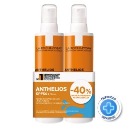 La Roche-Posay Anthelios Nevidljivi sprej za lice i telo SPF 50+, 2 x 200 ml PROMO