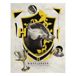Fanattik Harry Potter Art Print : Hufflepuff Crest ( 068936 )