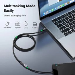 Ugreen produžni kabl us372 usb-c 3.1 gen2 4k 100w 0.5 m (crni) ( 45172 )