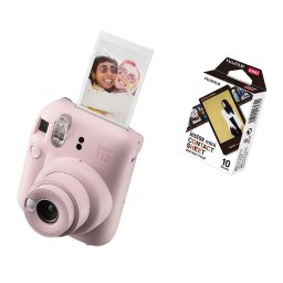 FUJIFILM INSTAX MINI 12 Instant Film Camera (BLOSSOM PINK) + Contact Sheet Film