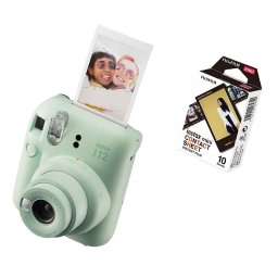FUJIFILM INSTAX MINI 12 Instant Film Camera (MINT GREEN) + Contact Sheet Film