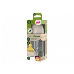 Nip green staklo flašica bež 240ml 0m+, m protok ( A067795 )