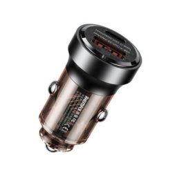 Remax auto punjač 1XUSB+1XTIP C QC 30W RCC338 crni