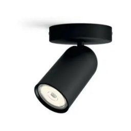 SPOT PONGEE CRNA SA 1XGU10, 915005530701 PHILIPS