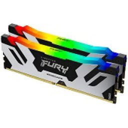 DDR5 32GB (2x16GB) 7200MHz [FURY RENEGADE RGB], Non-ECC UDIMM, CL38 1.45V, 288-Pin 1Rx8, Memory Kit, w/RGB Heatsink ( KF572C38RSAK2-32 )